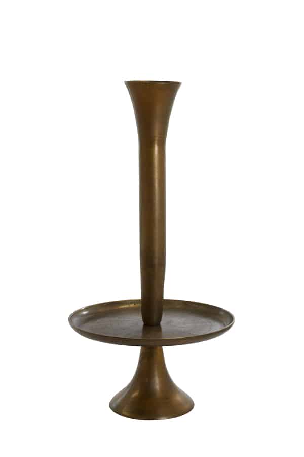 Etagere+vaas Ø60x119 cm ZEMBI antiek brons