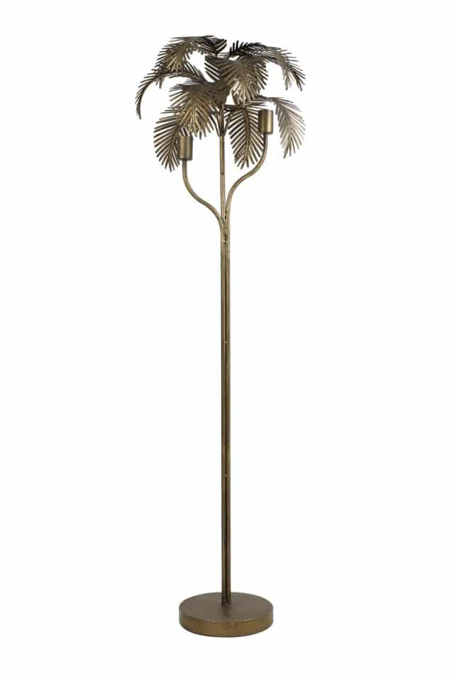 Vloerlamp Ø47x158 cm PALM antiek brons