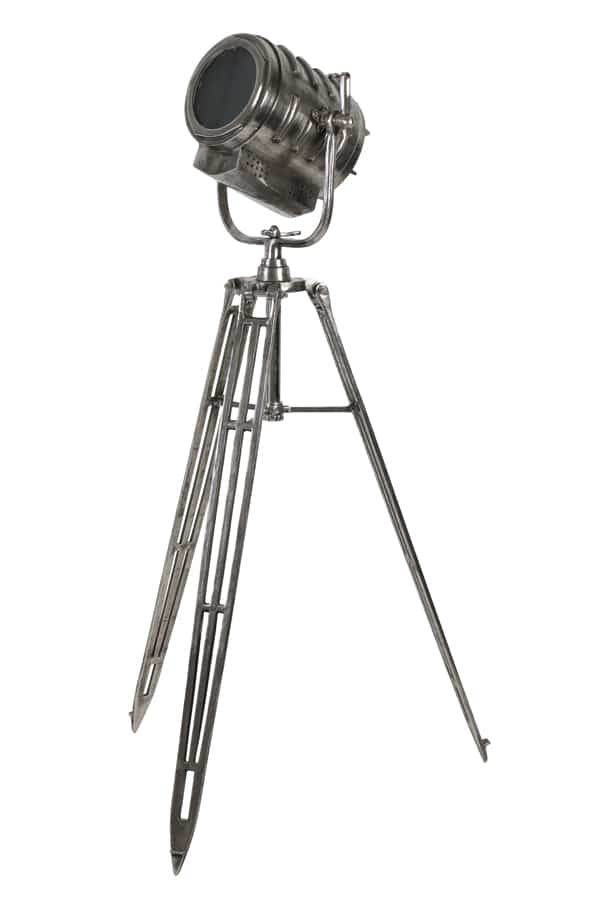 Vloerlamp driepoot 61x59x162 cm WILSON ruw antiek nikkel