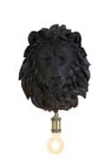 Wandlamp 33,5x19x40,5 cm LION mat zwart