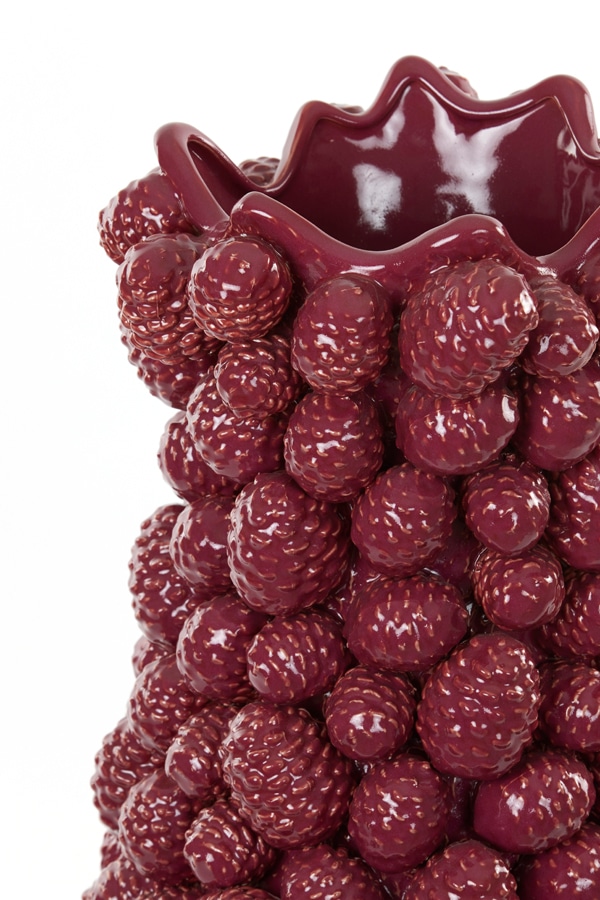 detailfoto 5852487 - Vaas 35x35x76,5 cm PINECONE keramiek paars