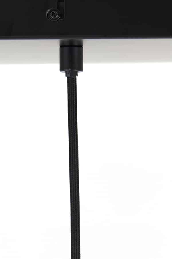 detailfoto Hanglamp 10L 124x35x60 cm RAKEL mat zwart+helder