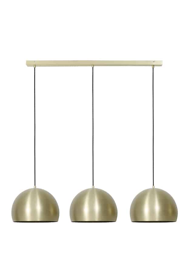 Hanglamp 3L 120x33x25 cm Jaicey mat goud