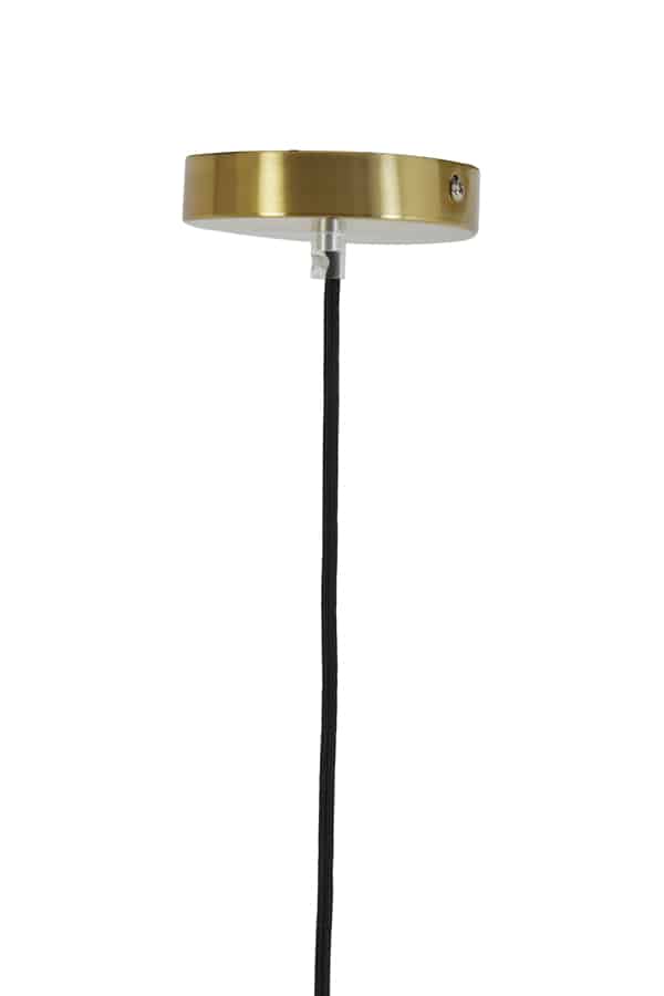 Hanglamp Ø45x48 cm Misty glas amber+goud