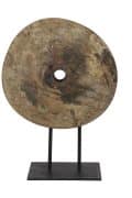 Ornament op voet 40-55x25x54-69 cm Barrow hout bruin-zwart