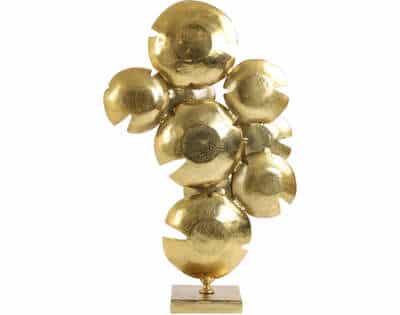 Ornament op voet 42x14,5x62 cm Babine goud