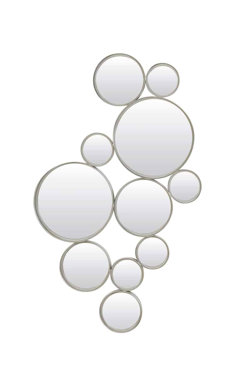 Spiegel 99x3,5x57,5 cm Cielo cirkels grijs
