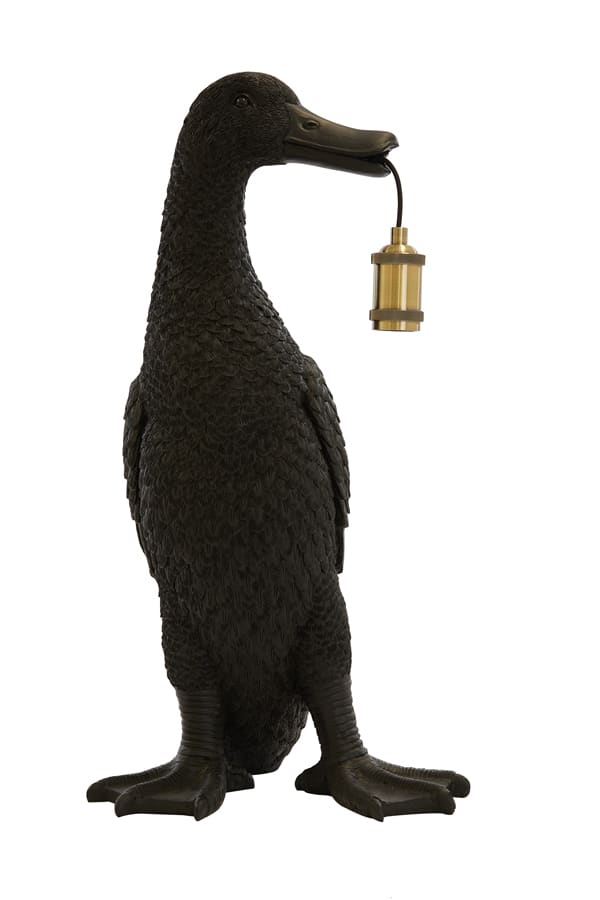 Tafellamp 32x31x65 cm Duck zwart