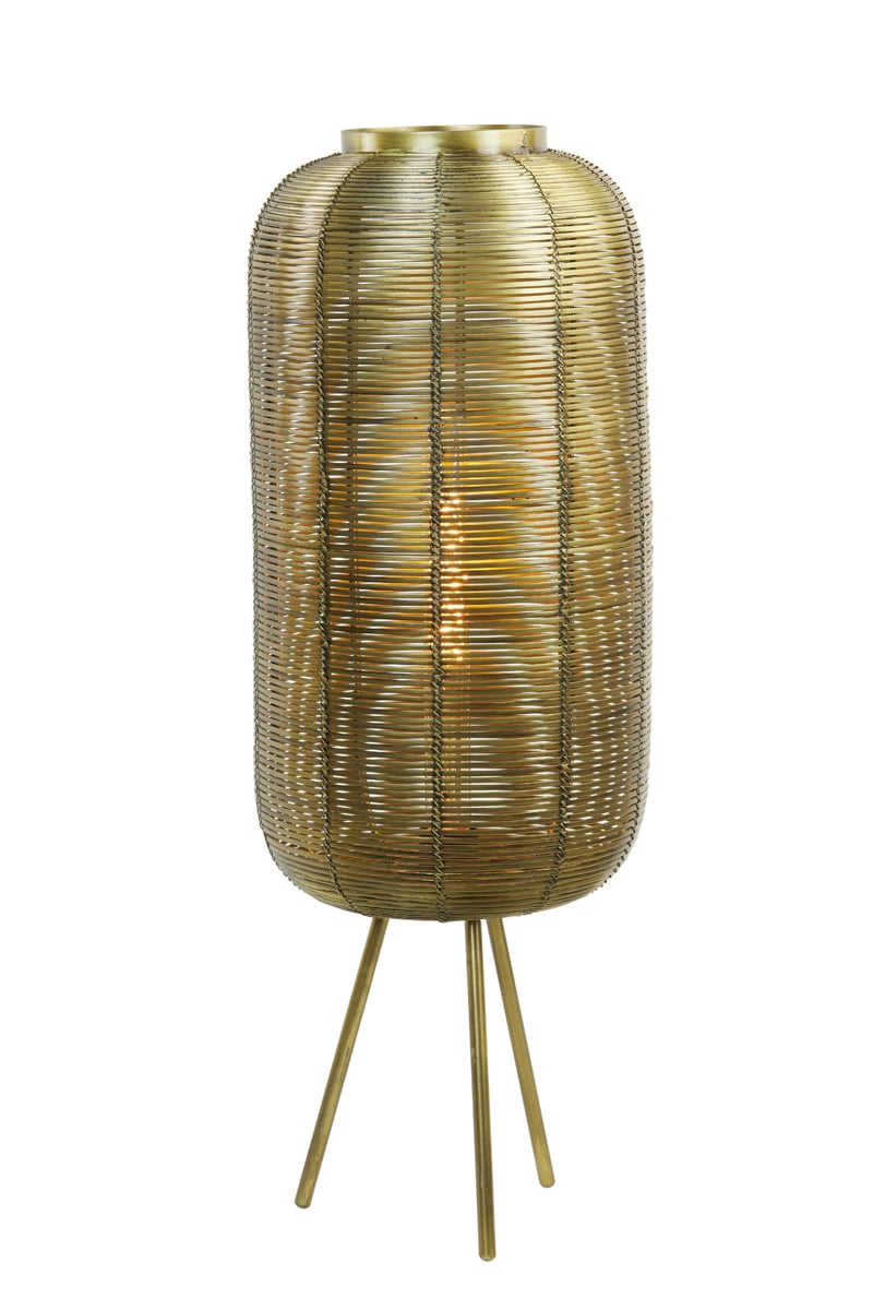 Tafellamp Ø25x70 cm Tomek antiek brons