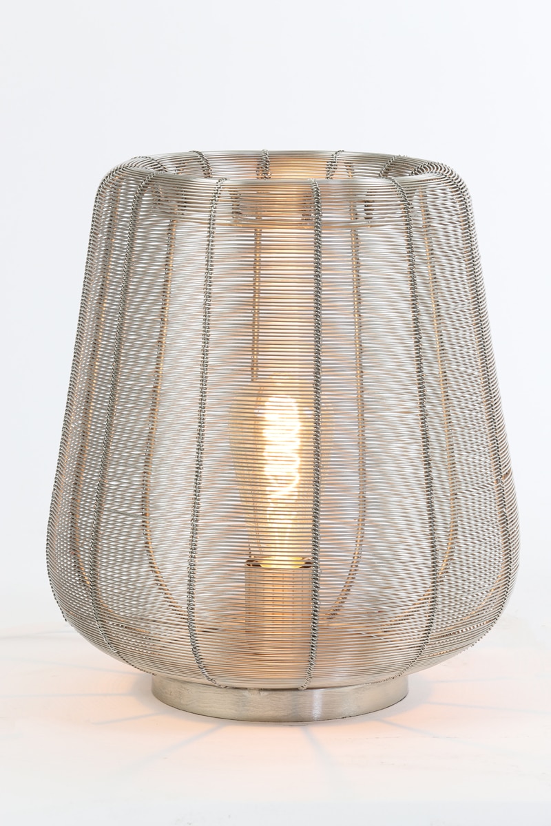 Tafellamp Ø29x31,5 cm Adeta nikkel