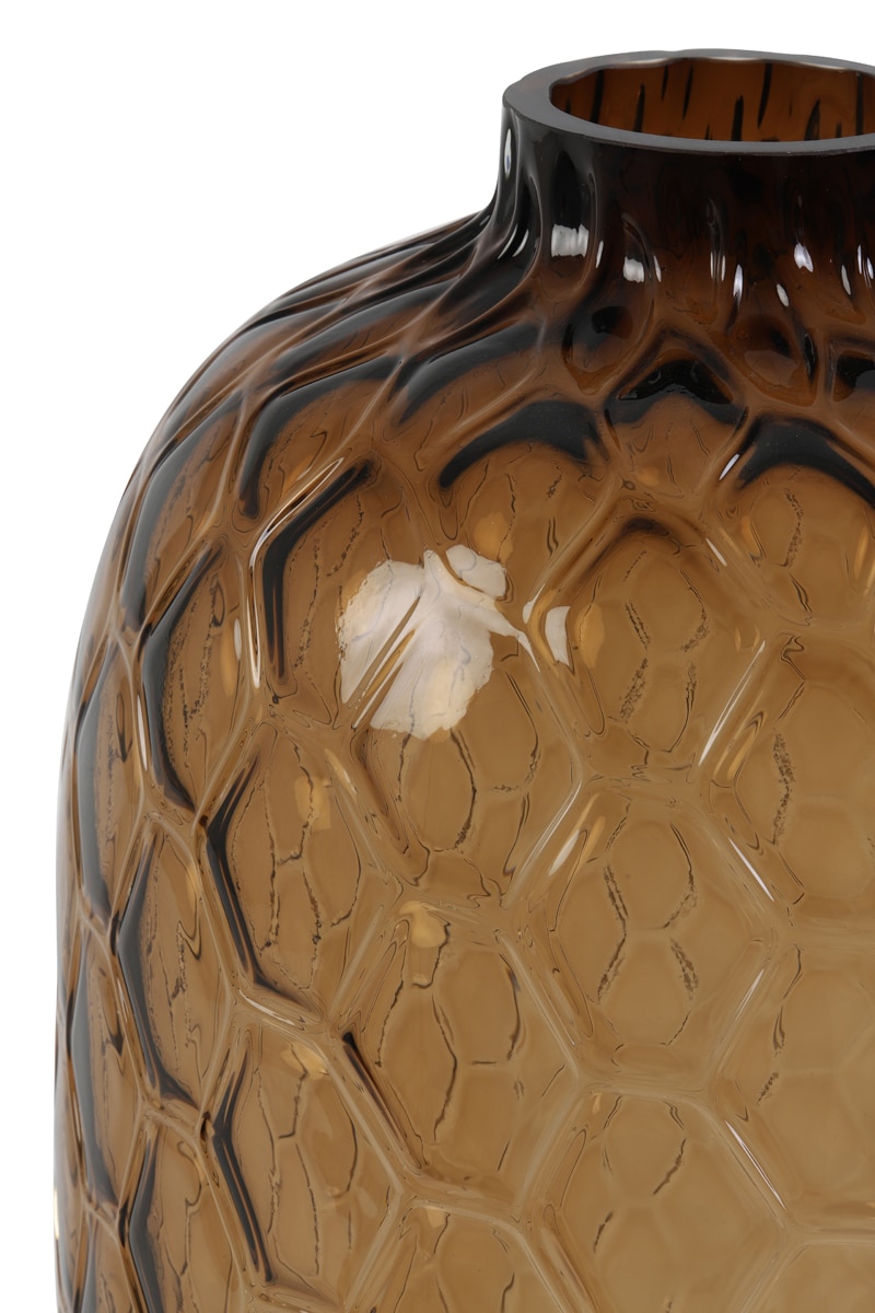 Vaas Ø34x50 cm Carino glas bruin