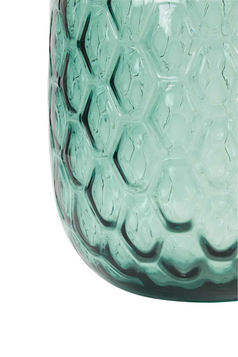 Vaas Ø34x50 cm Carino glas turquoise