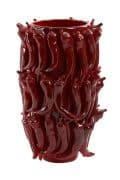 Vaas deco 26,5x25x39 cm Pepper keramiek rood