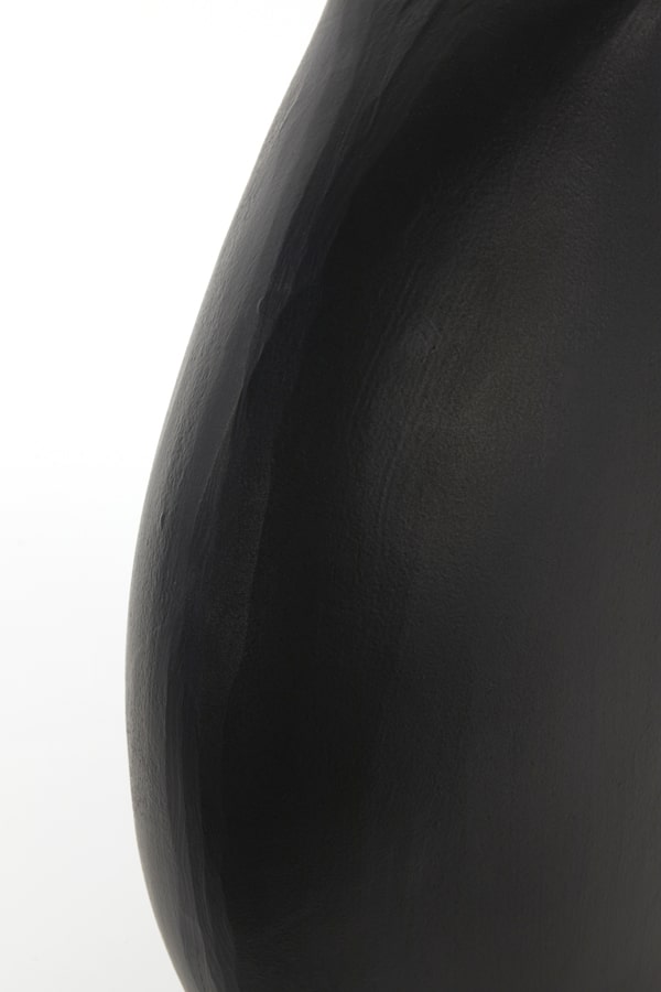 Vaas deco 51x20,5x52 cm Marusi mat zwart