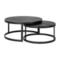 Richmond Interiors Salontafel Baccarat Set Van 2 Eiken Richmond Interiors Salontafel Baccarat Set Van 2 Eiken
