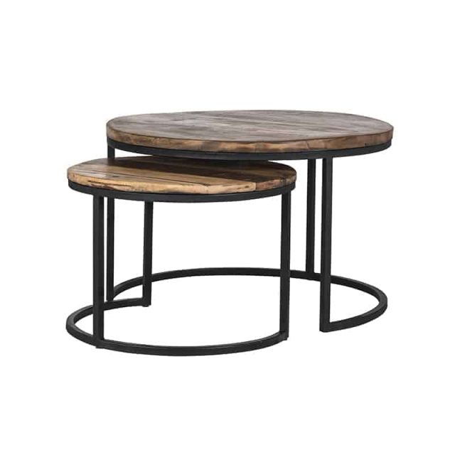 Richmond Interiors Salontafel Brooke Set Van 2 Mangohout