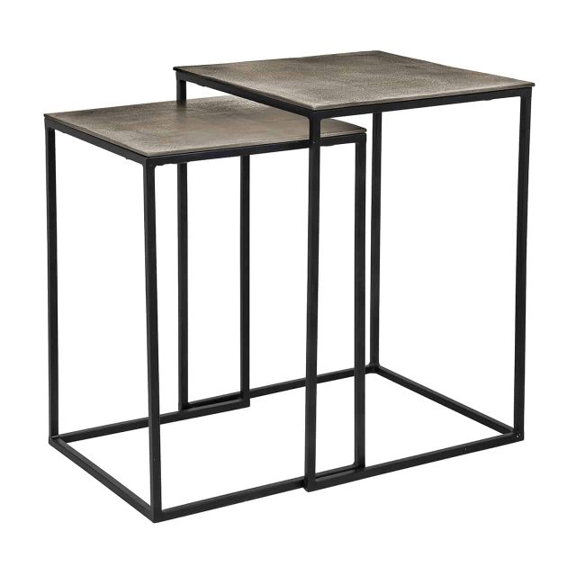 Richmond Interiors Salontafel Finn Set Van 2 Aluminium