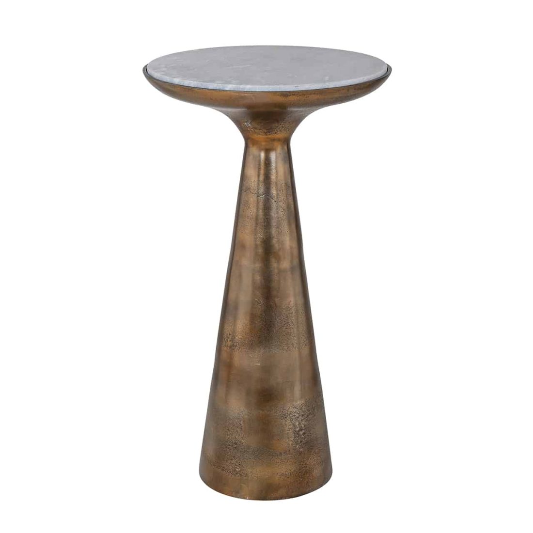 Richmond Interiors Bijzettafel Ethan 38x38x63 Cm Aluminium