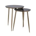 Richmond Interiors Bijzettafel Finley Set Van 2 Aluminium Richmond Interiors Bijzettafel Finley Set Van 2 Aluminium