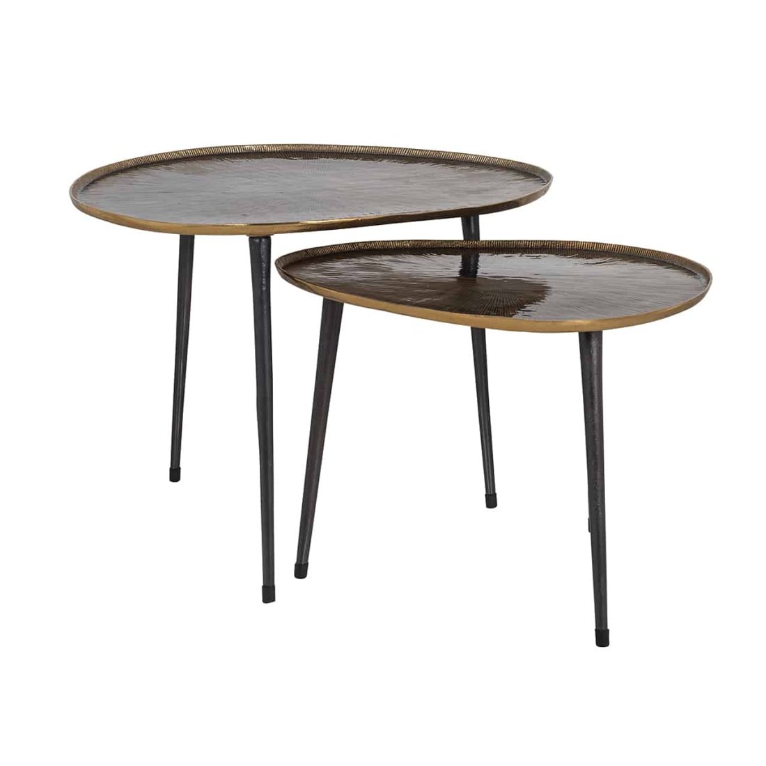 Richmond Interiors Salontafel Louve Set Van 2 Aluminium
