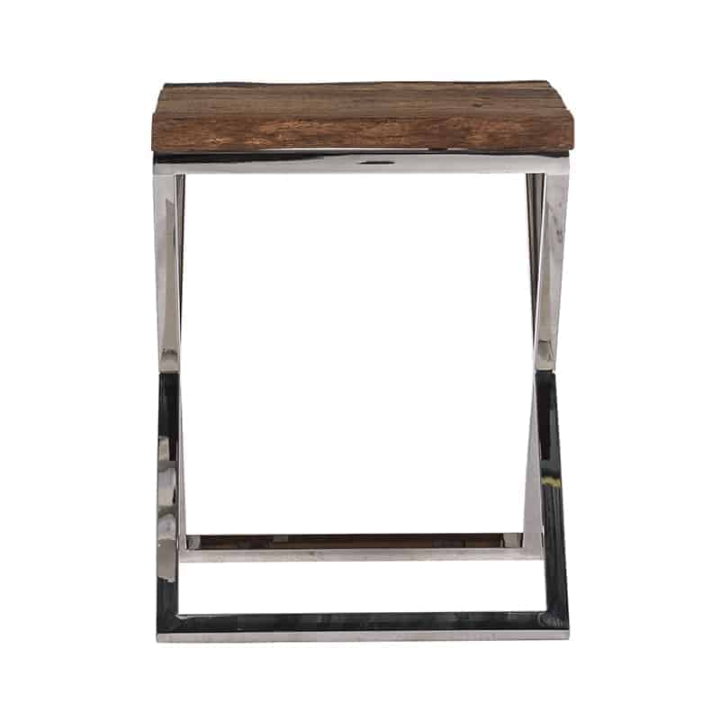 Richmond Interiors Bijzettafel Kensington 45x45x58 Cm Gerecycled Hout