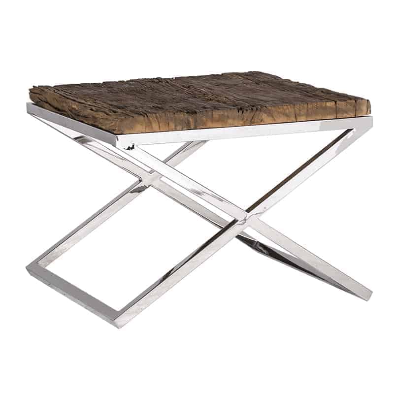 Richmond Interiors Bijzettafel Kensington 60x60x45 Cm Gerecyled Hout