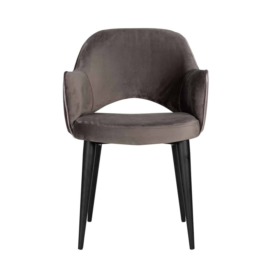 Richmond Interiors Eetkamerstoel Giovanna Met Arm Donkergrijs