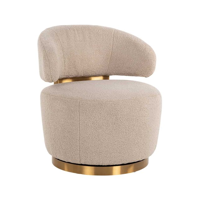 Richmond Interiors Draaifauteuil Maxime Sand