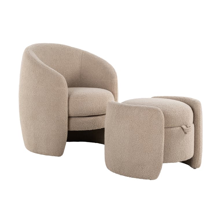 Richmond Interiors Poef Fenna Sand