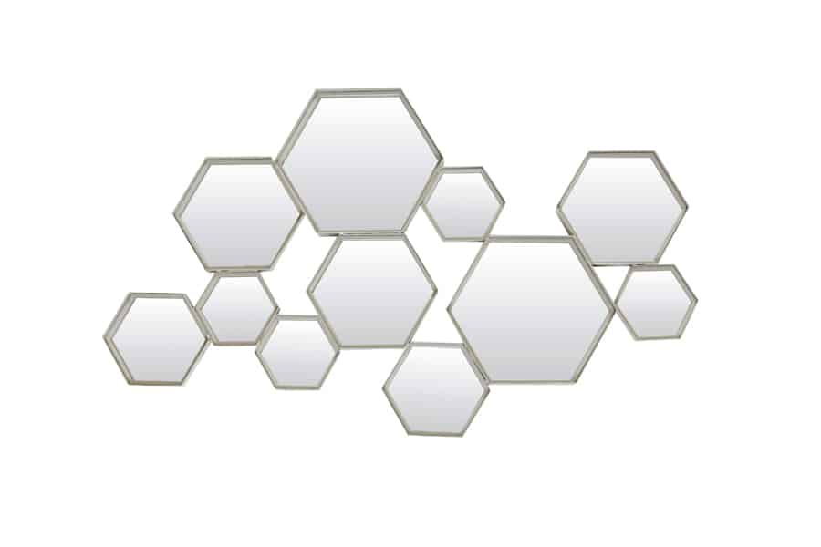 Light Amp Living Spiegel 98 215 3 5 215 57 5 Cm Cinci Zeshoek Grijs