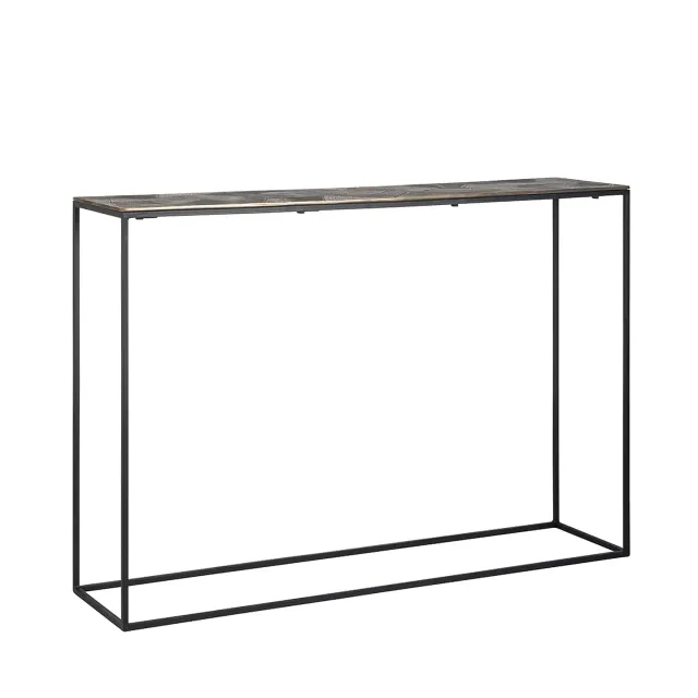 Richmond Interiors wandtafel Tulum 120x30x82 cm aluminium