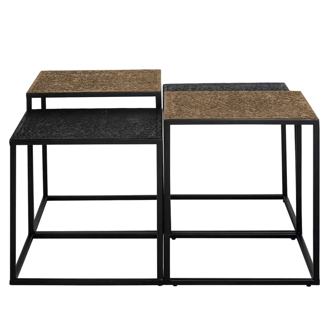 Richmond Interiors salontafel Ely set van 4 metaal