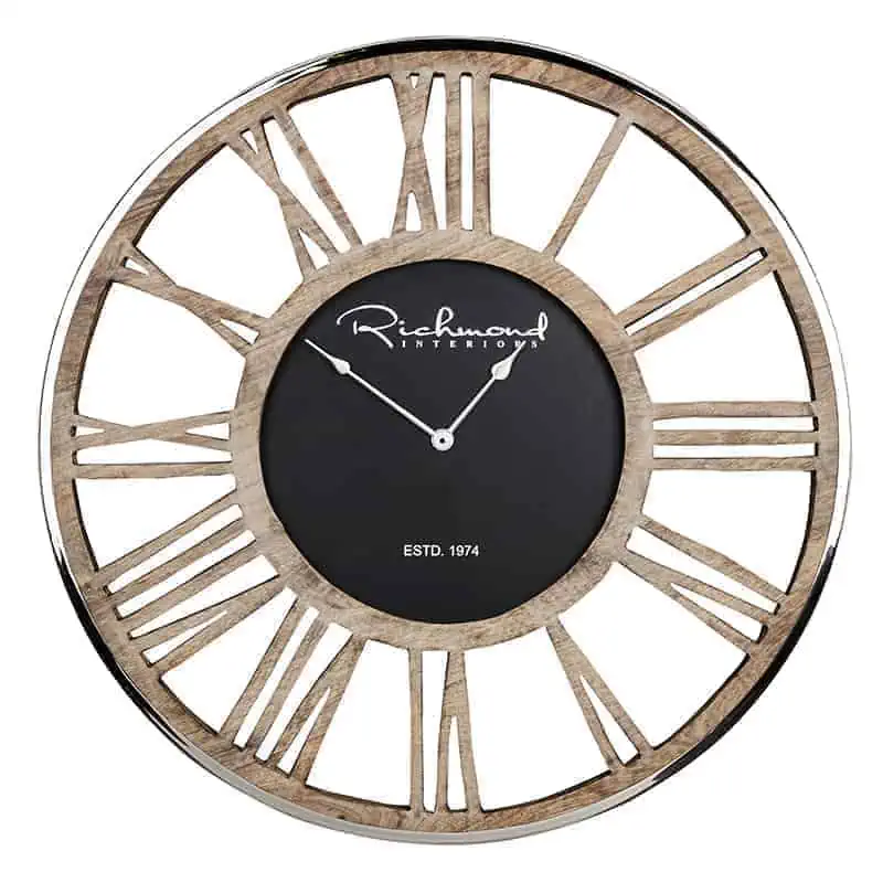 Richmond Interiors klok Johnson 75 cm bruin