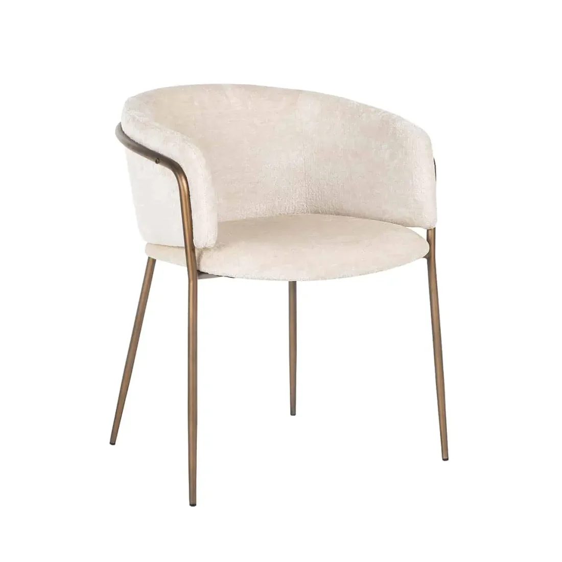 Richmond Interiors eetkamerstoel Minerva met arm wit