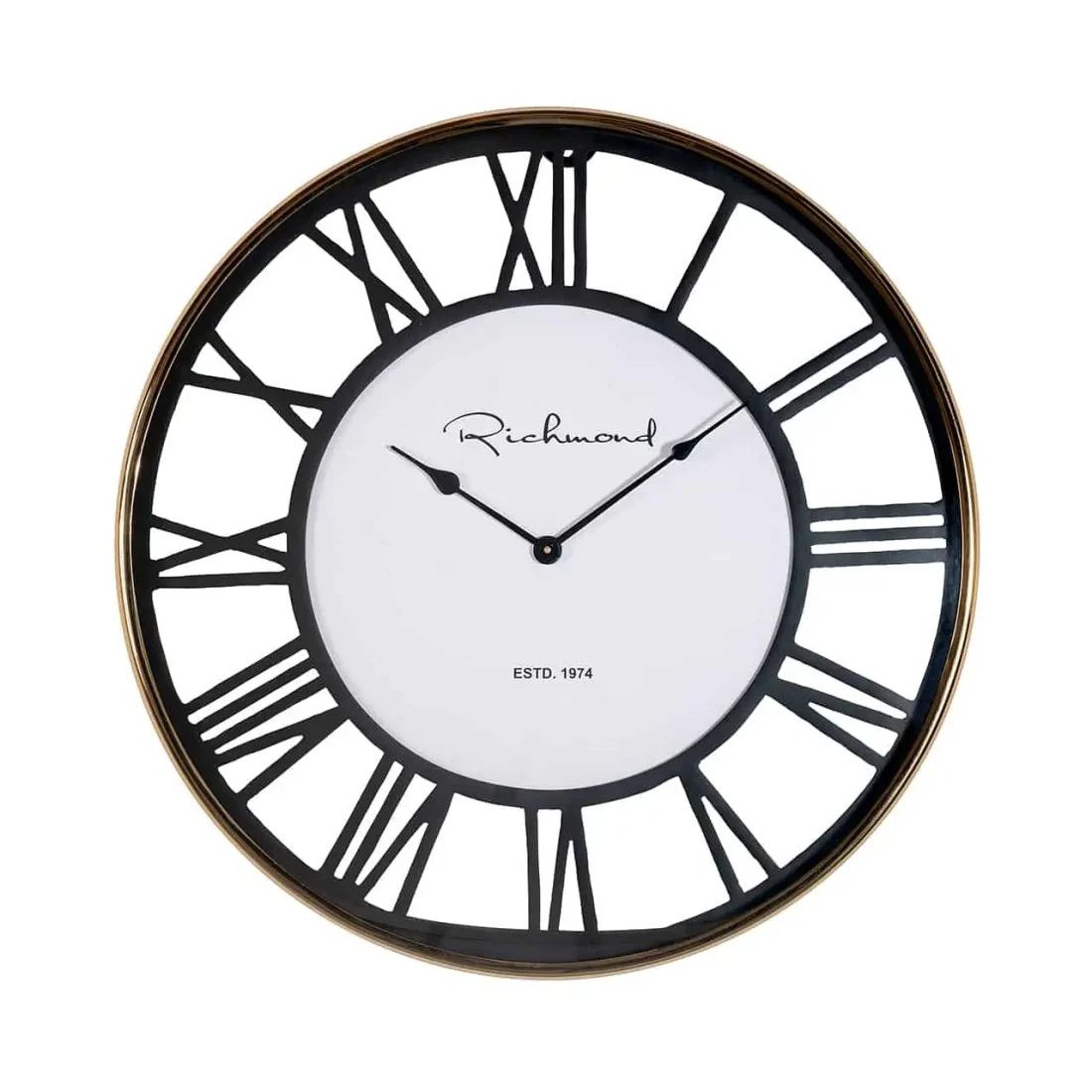 Richmond Interiors klok Ø61 cm Brently zwart