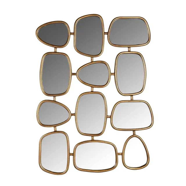 Richmond Interiors spiegel Jeff 80x3x110 cm goud