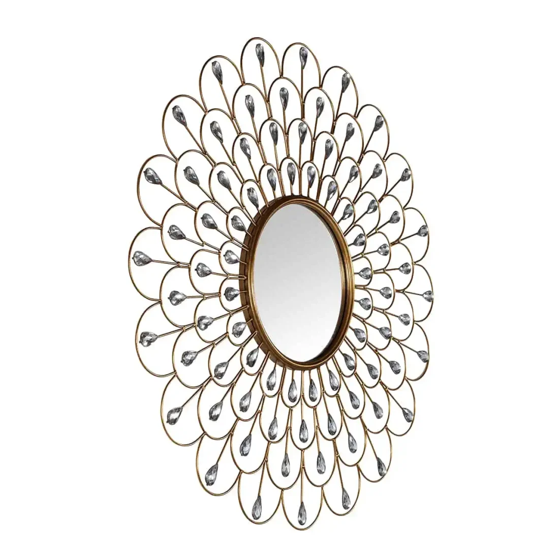 Richmond Interiors spiegel Pauwel Ø90 cm goud