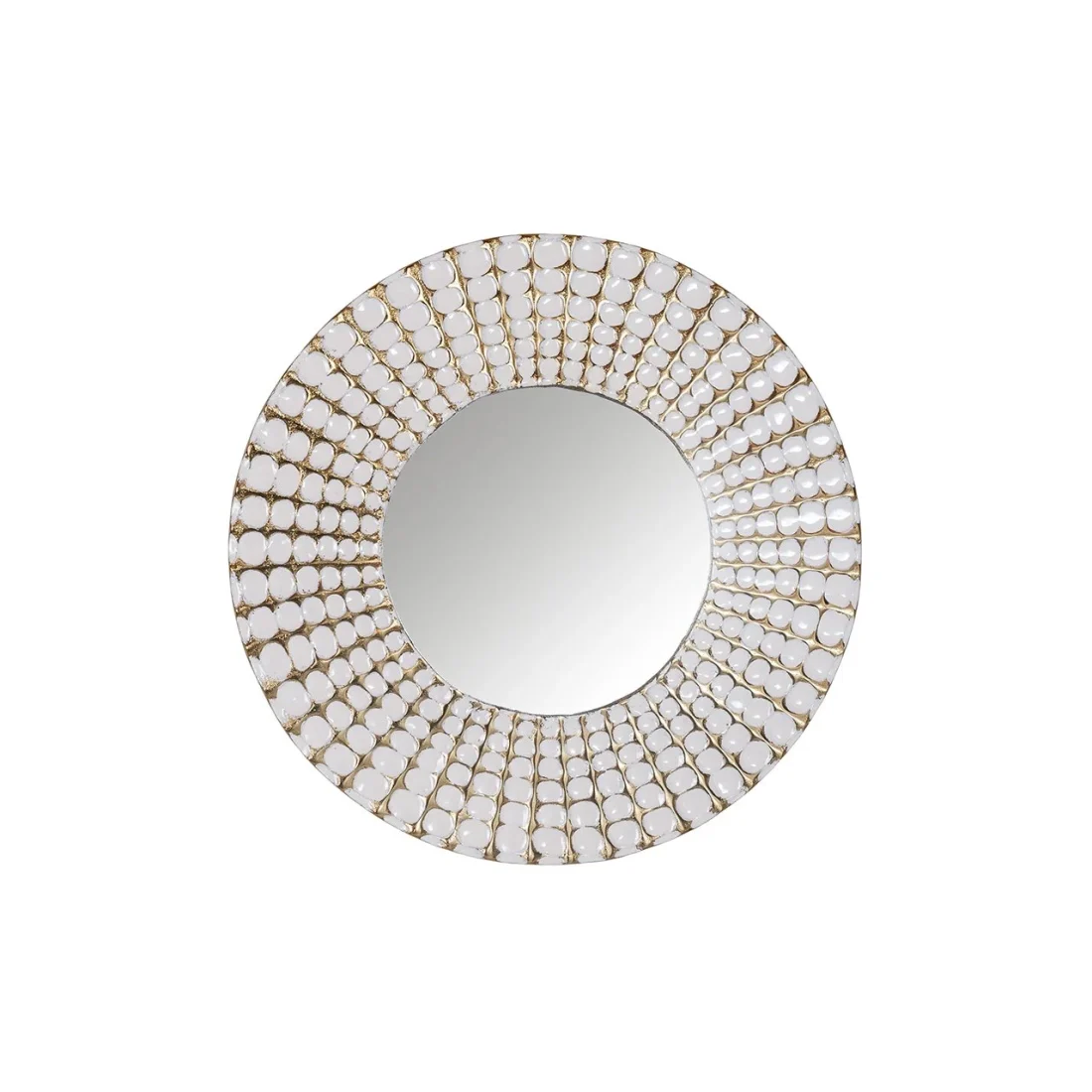 Richmond Interiors spiegel Lynde 42,5x3,5x42,5 cm wit
