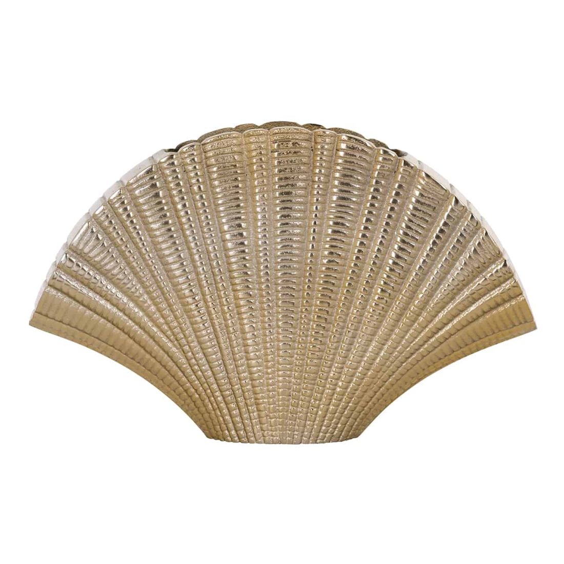 Richmond Interiors vaas 35x8x21,5 cm Shelly small aluminium goud