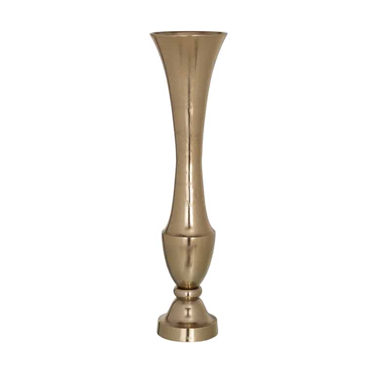 Richmond Interiors vaas Ø16x58 cm Daemon aluminium goud