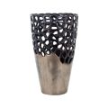 Richmond Interiors vaas Ø31x50 cm Flore big aluminium zwart/goud