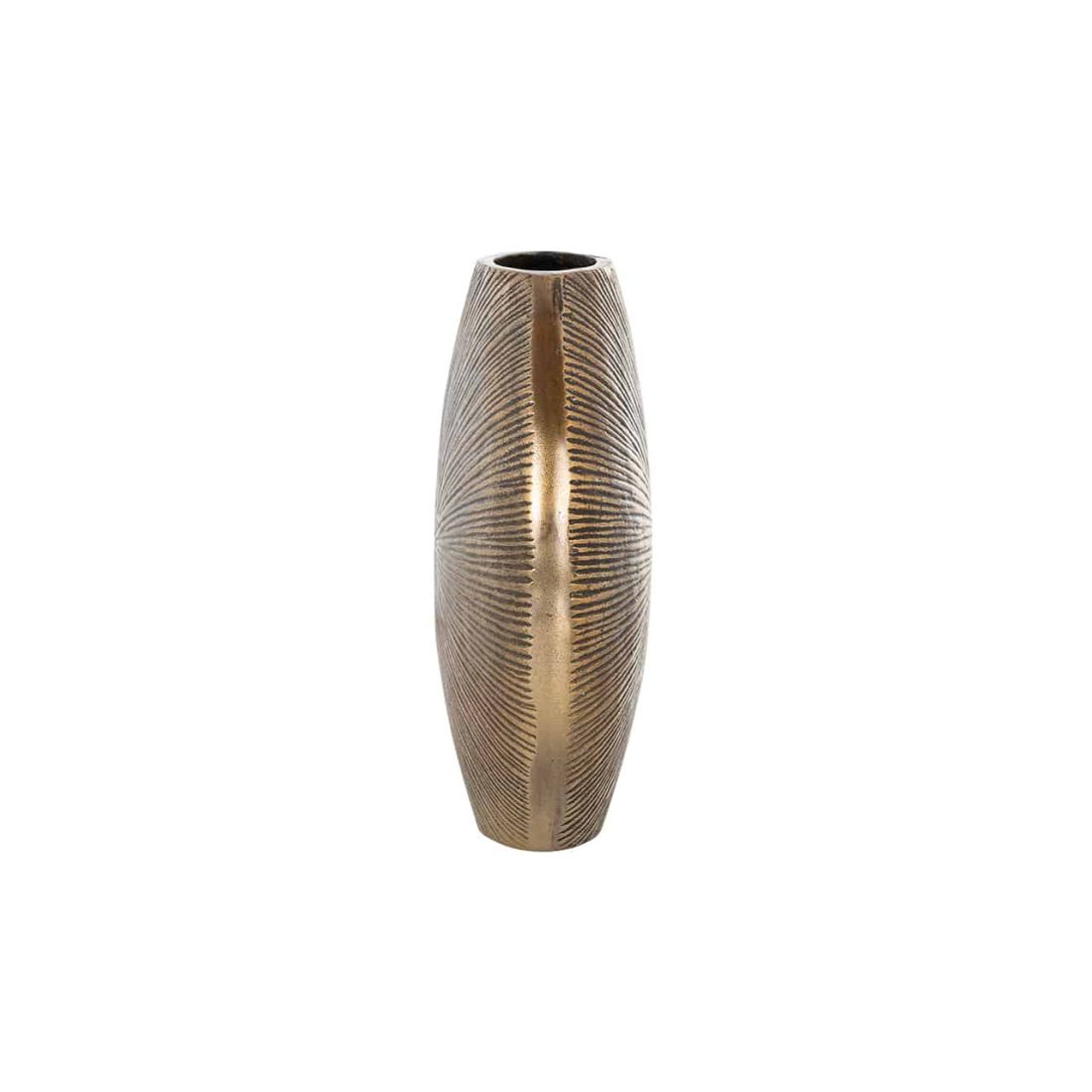 Richmond Interiors vaas 23x8x25 cm aluminium goud