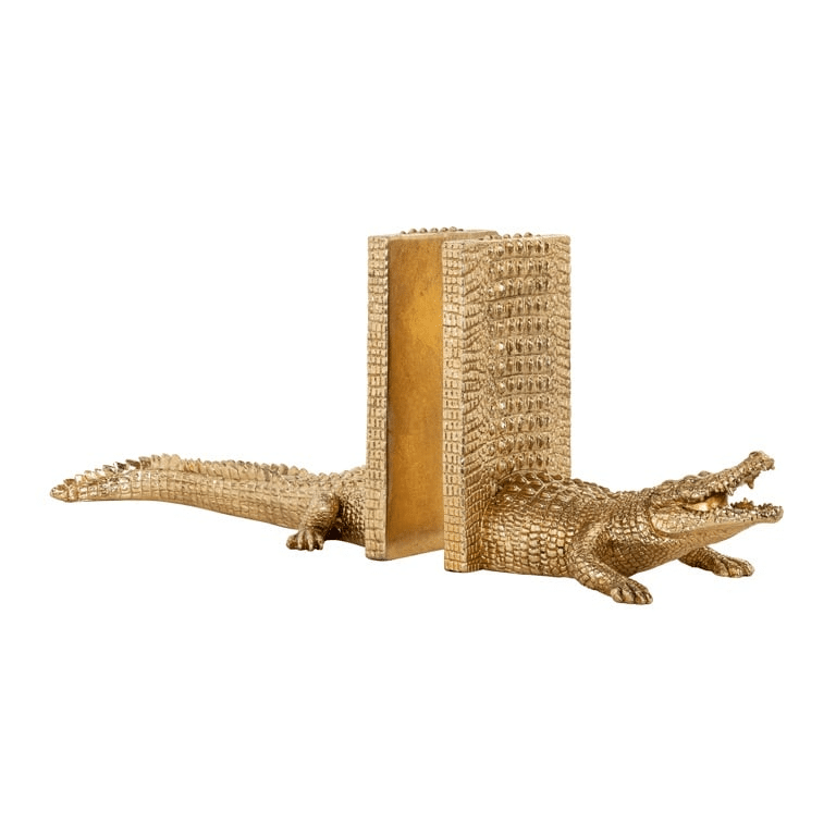 Richmond Interior boekenstandaard Krokodil goud