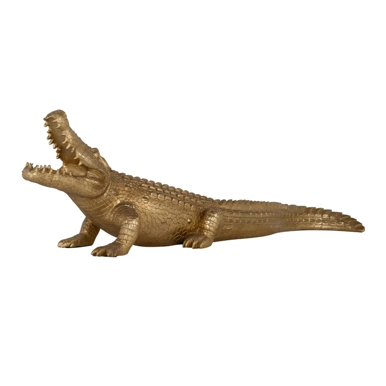 Richmond Interior Krokodil deco object medium goud