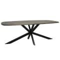 Tower Living eettafel Silvi black mangohout