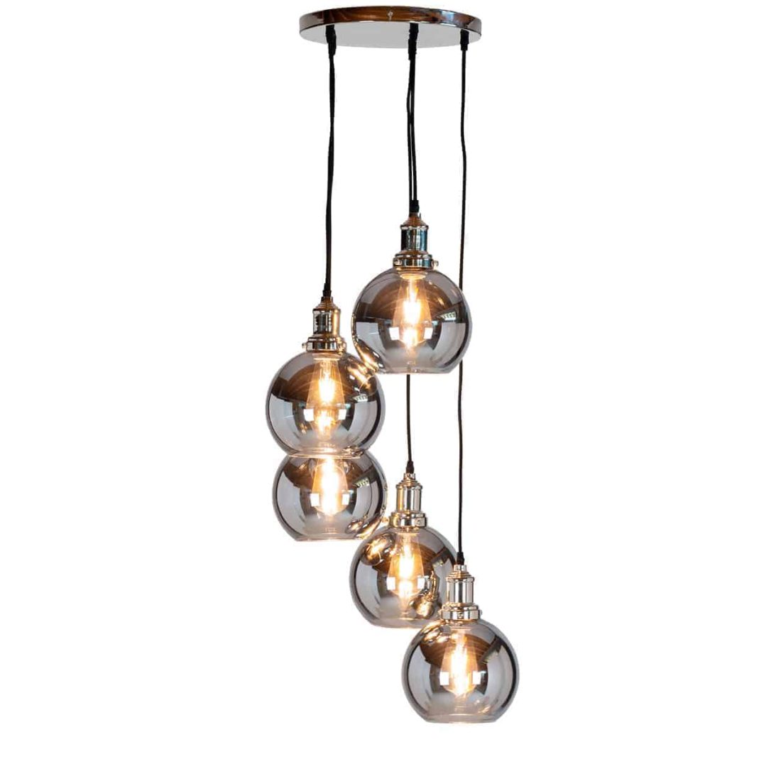 Richmond Interiors hanglamp 45x45x100 cm Camdon glas