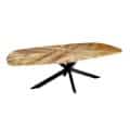 Tower Living eettafel Silvi natural mangohout