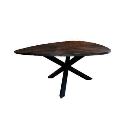 Tower Living eettafel Trivero black mangohout