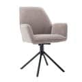 Tower Living eetkamerstoel Amaro draaibaar met arm beige