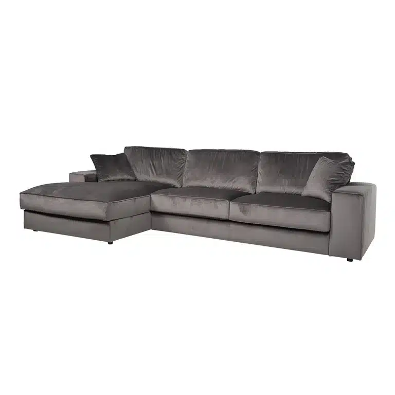 Richmond Interiors loungebank Santos lounge links + 2,5 grijs